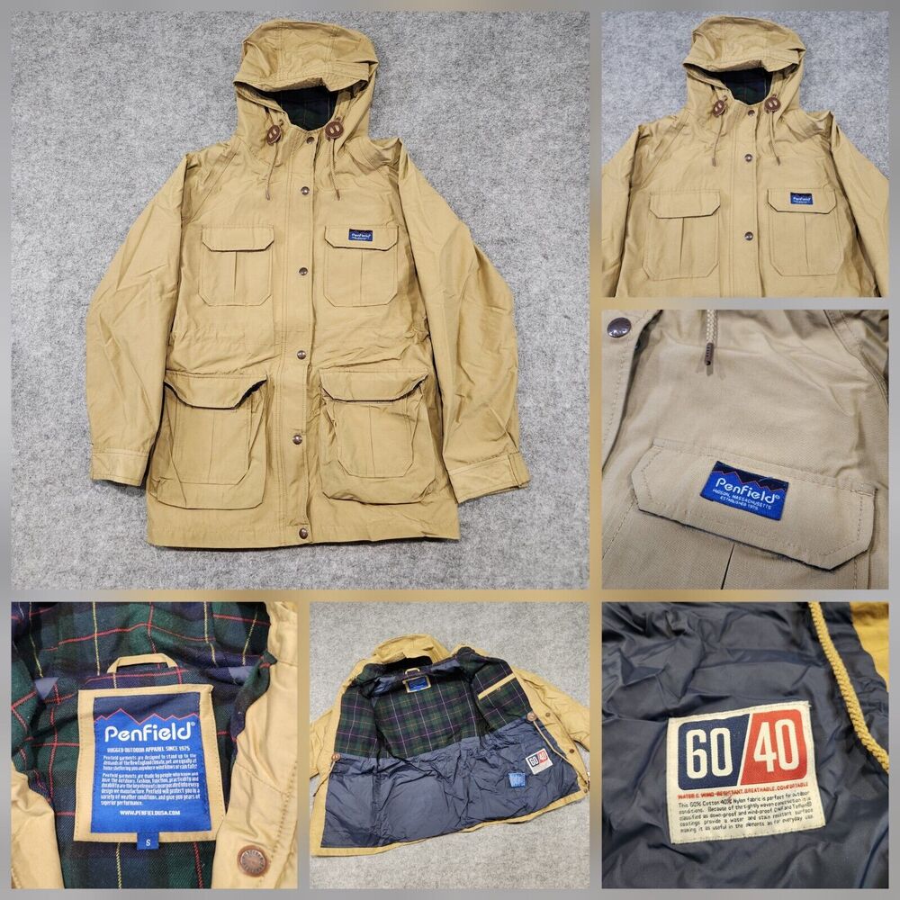 Penfield Womens S‎ Small Hooded Kasson Field Jacket Parka 60/40 Utility Cargo